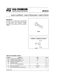 Datasheet 2N3019 manufacturer STMicroelectronics