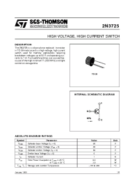 Datasheet 2N3725 manufacturer STMicroelectronics