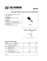 Datasheet 2N5195 manufacturer STMicroelectronics