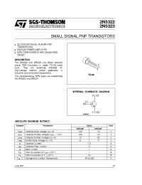 Datasheet 2N5323 manufacturer STMicroelectronics