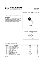 Datasheet 2N5657 manufacturer STMicroelectronics