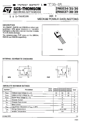 Datasheet 2N6037 manufacturer STMicroelectronics