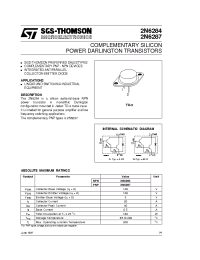 Datasheet 2N6284 производства STMicroelectronics