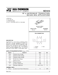 Datasheet 2SD1414 manufacturer STMicroelectronics