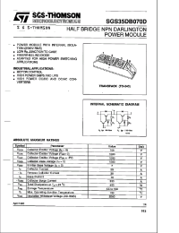 Datasheet 35DB070D manufacturer STMicroelectronics