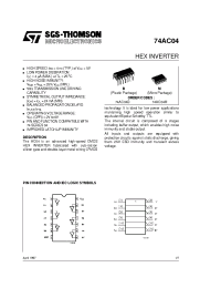 Datasheet 74AC04B manufacturer STMicroelectronics