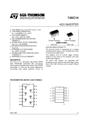 Datasheet 74AC14 manufacturer STMicroelectronics
