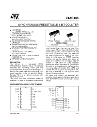Datasheet 74AC163 manufacturer STMicroelectronics