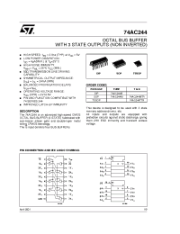 Datasheet 74AC244MTR manufacturer STMicroelectronics