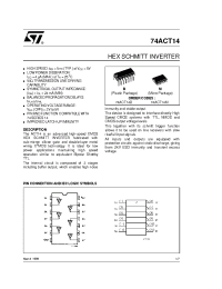 Datasheet 74ACT14M производства STMicroelectronics