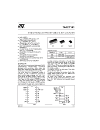 Datasheet 74ACT161TTR manufacturer STMicroelectronics