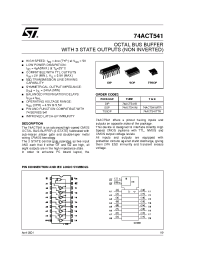 Datasheet 74ACT541TTR manufacturer STMicroelectronics