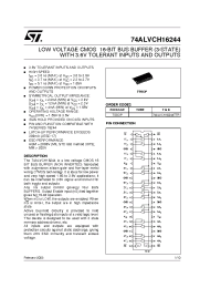 Datasheet 74ALVCH16244TTR manufacturer STMicroelectronics