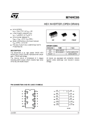 Datasheet 74HC05 manufacturer STMicroelectronics