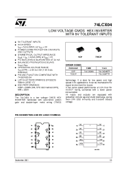 Datasheet 74LCX04MTR manufacturer STMicroelectronics