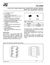 Datasheet 74LCX05 manufacturer STMicroelectronics