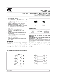 Datasheet 74LVC04AM manufacturer STMicroelectronics