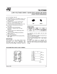Datasheet 74LVC86AMTR manufacturer STMicroelectronics