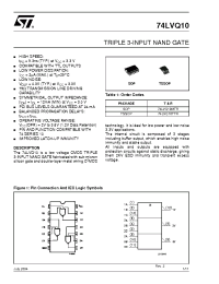 Datasheet 74LVQ10 manufacturer STMicroelectronics
