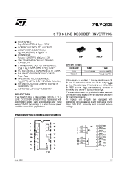 Datasheet 74LVQ138MTR manufacturer STMicroelectronics