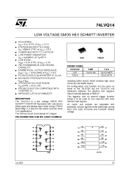 Datasheet 74LVQ14TTR manufacturer STMicroelectronics
