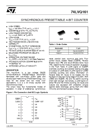 Datasheet 74LVQ161 manufacturer STMicroelectronics