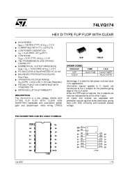 Datasheet 74LVQ174MTR производства STMicroelectronics
