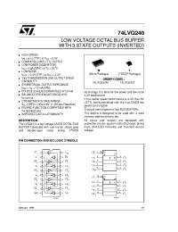 Datasheet 74LVQ240 производства STMicroelectronics