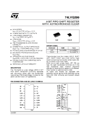 Datasheet 74LVQ299 manufacturer STMicroelectronics