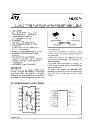 Datasheet 74LVQ74 производства STMicroelectronics