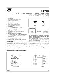 Datasheet 74LVX02TTR производства STMicroelectronics