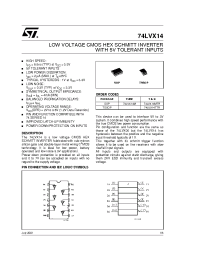 Datasheet 74LVX14 производства STMicroelectronics