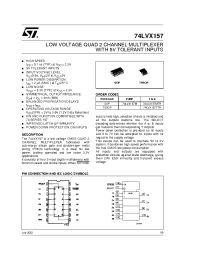 Datasheet 74LVX157 производства STMicroelectronics