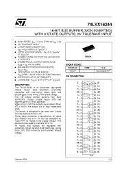 Datasheet 74LVX16244 производства STMicroelectronics