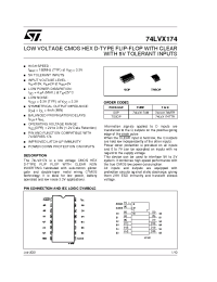 Datasheet 74LVX174MTR производства STMicroelectronics