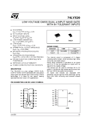 Datasheet 74LVX20MTR производства STMicroelectronics