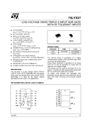 Datasheet 74LVX27MTR производства STMicroelectronics