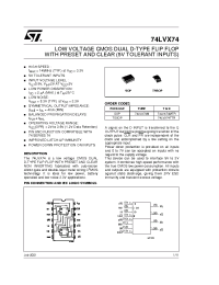 Datasheet 74LVX74MTR производства STMicroelectronics
