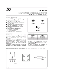 Datasheet 74LX1G04CTR производства STMicroelectronics