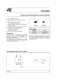 Datasheet 74LX1G07 производства STMicroelectronics