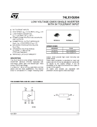 Datasheet 74LX1GU04 производства STMicroelectronics