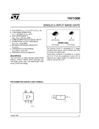 Datasheet 74V1G00C производства STMicroelectronics