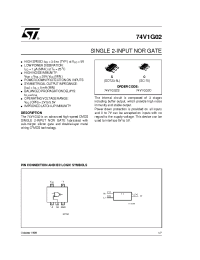 Datasheet 74V1G02S manufacturer STMicroelectronics
