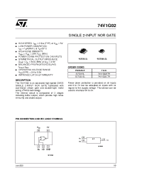 Datasheet 74V1G02STR производства STMicroelectronics