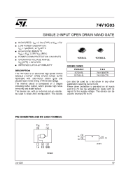 Datasheet 74V1G03STR производства STMicroelectronics