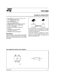 Datasheet 74V1G04 manufacturer STMicroelectronics