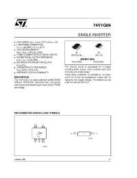 Datasheet 74V1G04C производства STMicroelectronics
