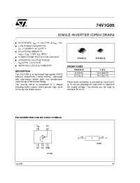 Datasheet 74V1G05CTR производства STMicroelectronics