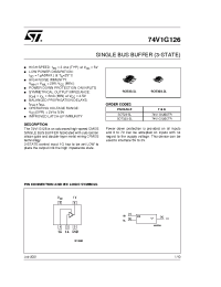 Datasheet 74V1G126CTR производства STMicroelectronics