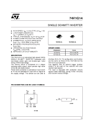 Datasheet 74V1G14STR производства STMicroelectronics